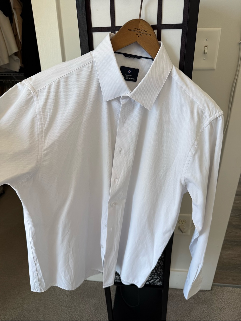 Ben Sherman White Dress Shirt - Spread Collar